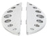 Wyatt Gatling Driver Chrome Half Moon Footboard Set - 27-1209