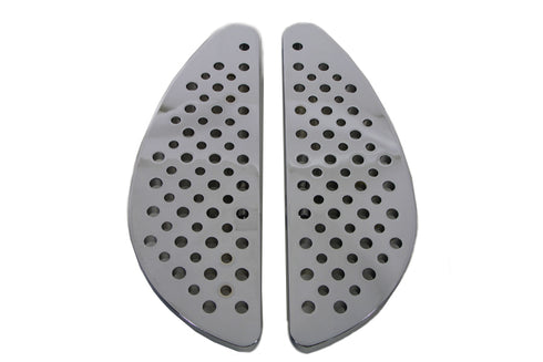 Wyatt Gatling Driver Chrome Half Moon Footboard Set - 27-1237