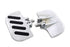 Wyatt Gatling Chrome Slot Inverted Passenger Footboard Set - 27-1239