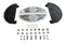 V-Twin Half Moon Footboard Set Black - 27-1240