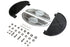 V-Twin Half Moon Footboard Set Black - 27-1240