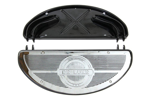 V-Twin Half Moon Footboard Set Black - 27-1240