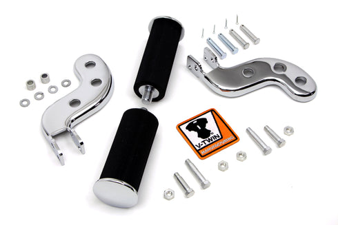 V-Twin Buddy Seat Footpeg Set Chrome - 27-1253