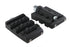 V-Twin Grate Style Passenger Footpeg Set Black - 27-1285