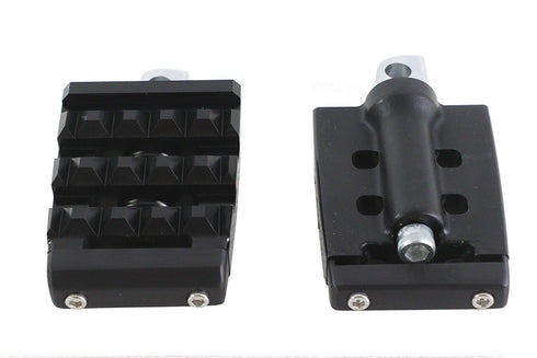 V-Twin Grate Style Passenger Footpeg Set Black - 27-1285