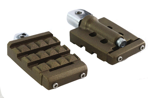V-Twin Grate Passenger Footpeg Set Bronze - 27-1288