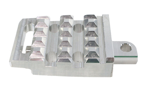 V-Twin Grate Passenger Footpeg Set Chrome - 27-1292