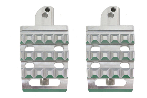 V-Twin Grate Passenger Footpeg Set Chrome - 27-1295