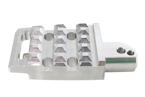 V-Twin Grate Passenger Footpeg Set Chrome - 27-1295