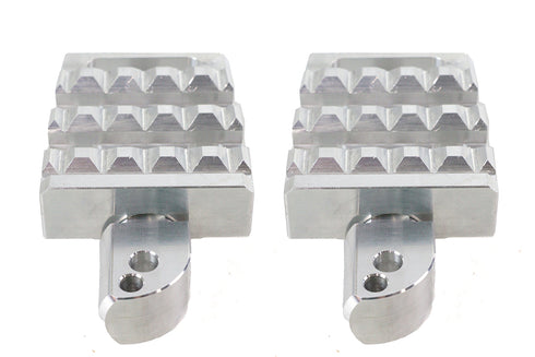 V-Twin Grate Passenger Footpeg Set Chrome - 27-1295