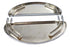 V-Twin Driver 'D' Shape Footboard Set Chrome - 27-1430