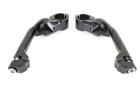 Wyatt Gatling Adjustable Footpeg Mount Kit Black - 27-1463