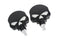 Skull Highway Footpeg Set Black - 27-1477