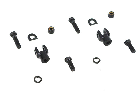 V-Twin Footpeg Yoke Set Black - 27-1540