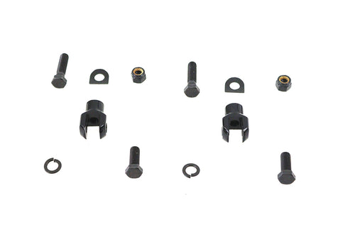 V-Twin Footpeg Yoke Set Black - 27-1540