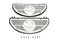 V-Twin Half Moon Footboard Set Black - 27-1542