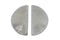 V-Twin Chrome Half Moon Footboard Mat Set - 27-1562