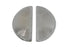 V-Twin Chrome Half Moon Footboard Mat Set - 27-1562