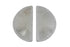 V-Twin Chrome Half Moon Footboard Mat Set - 27-1562