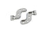 Wyatt Gatling Chrome Buddy Seat Footpeg Bracket Set - 27-1628