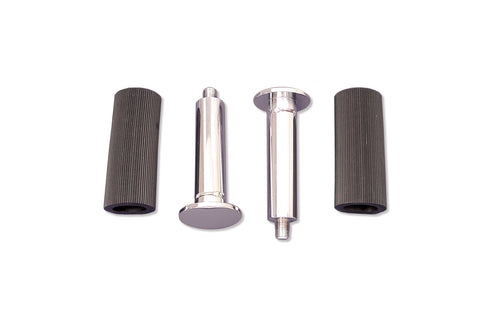 V-Twin Rear Buddy Seat Footpeg Set Chrome - 27-1680