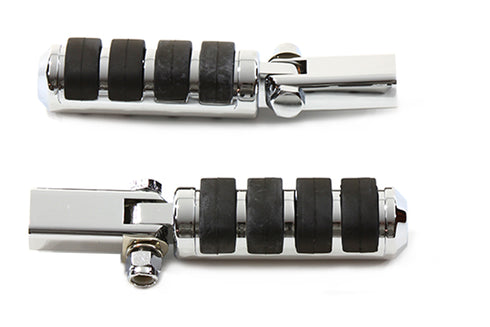 V-Twin Passenger Footpeg Set Soft Paw Chrome - 27-1687
