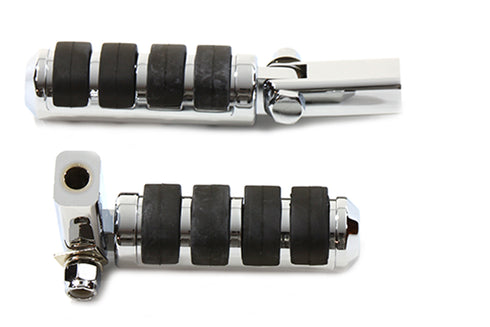 V-Twin Passenger Footpeg Set Soft Paw Chrome - 27-1687