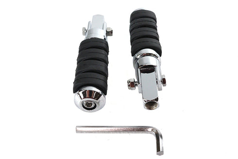 Wyatt Gatling Cats Paw Footpeg Set Chrome - 27-1700