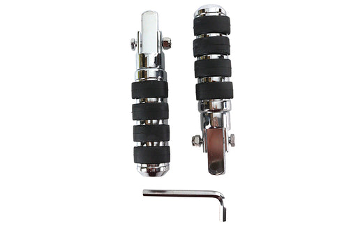 Wyatt Gatling Cats Paw Footpeg Set Chrome - 27-1700
