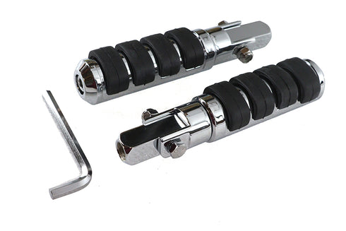 Wyatt Gatling Cats Paw Footpeg Set Chrome - 27-1700