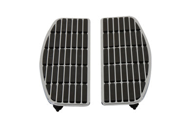 V-Twin Footboard Mat Set Chrome - 27-1705