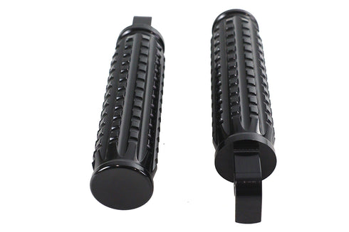 Wyatt Gatling Black Grained Style Footpeg Set - 27-1771