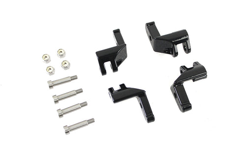 V-Twin Driver Footboard Relocator Kit Black - 27-1780