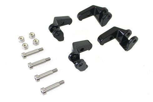 V-Twin Driver Footboard Relocator Kit Black - 27-1780
