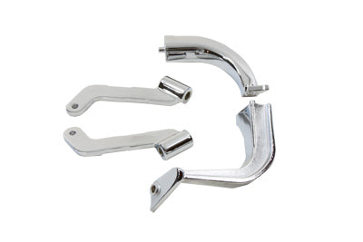 V-Twin Footboard Mount Bracket Set Chrome - 27-1793