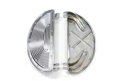 V-Twin Replica Driver Footboard Set with Inserts - 27-1794