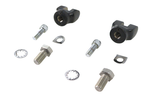 V-Twin Mini Footpeg Clevis Set Black - 27-1822