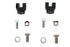 V-Twin Mini Footpeg Clevis Set Black - 27-1822