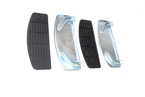 V-Twin 'D' Driver Footboard Set Zinc - 27-1823