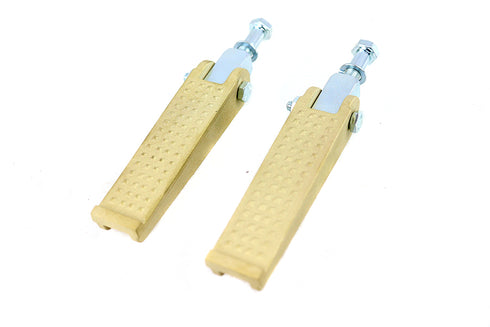 V-Twin Anderson Chopper Style Footpeg Set Brass - 27-1825