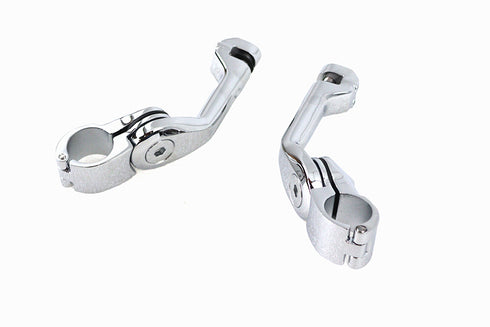V-Twin Adjustable Long Footpeg Mount Kit Chrome - 27-1859