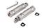 Wyatt Gatling Silver Knurled Four Grooved Footpeg Set - 27-2105