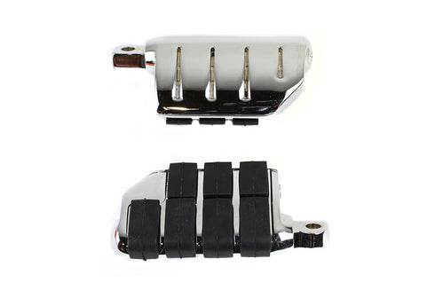 Wyatt Gatling Chrome Double Wide Lions Paw Footpeg Set - 27-2107