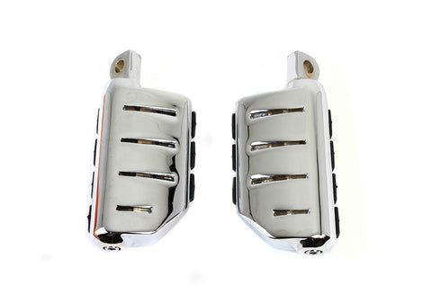 Wyatt Gatling Chrome Double Wide Lions Paw Footpeg Set - 27-2107