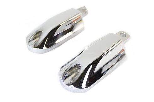 Wyatt Gatling Chrome Small Streamliner Style Footpeg Set - 27-3545