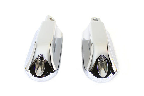 Wyatt Gatling Chrome Small Streamliner Style Footpeg Set - 27-3545