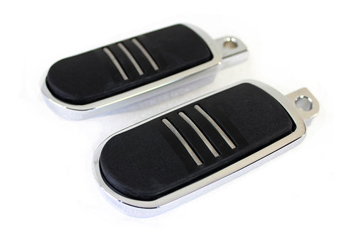 Wyatt Gatling Chrome Small Streamliner Style Footpeg Set - 27-3545