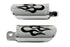 Wyatt Gatling Flame Style Adjustable Footpeg Set Chrome - 27-3547