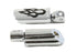 Wyatt Gatling Flame Style Adjustable Footpeg Set Chrome - 27-3550