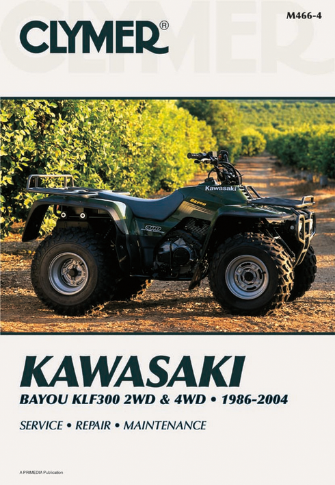 CLYMER Manual - Kawasaki - KLF300 Bayou CM4664